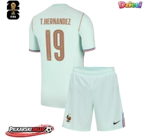 Francja Theo Hernandez #19 Koszulka Wyjazdowa dzieci MŚ 2026 Krótki Rękaw (+ krótkie spodenki)